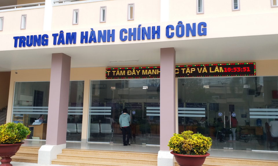 Kiểm tra hoạt động Trung Tâm Hành Chính công TP Tân An