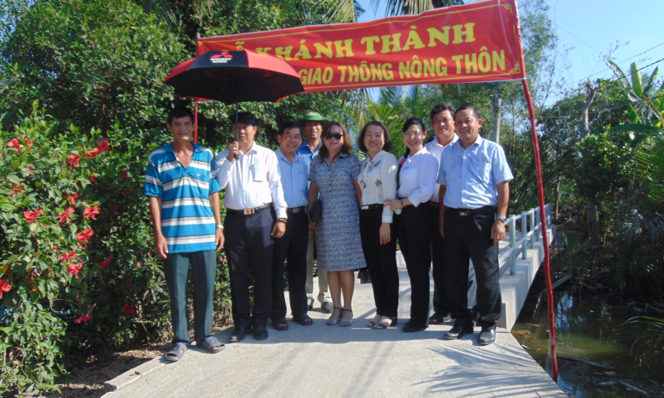 Châu Thành: Xã Thanh Vĩnh Đông khánh thành cầu giao thông nông thôn