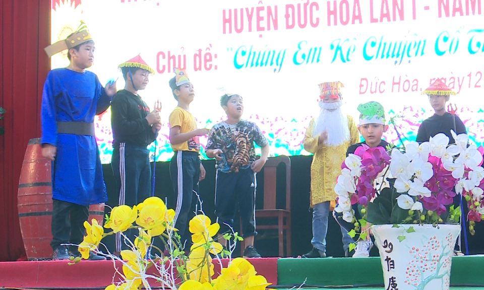 Đức Hoà: Hội thi kể chuyển theo sách cho học sinh cấp tiểu học