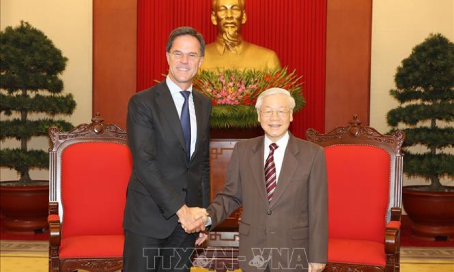 Tổng Bí thư, Chủ tịch nước Nguyễn Phú Trọng tiếp Thủ tướng Hà Lan Mark Rutte