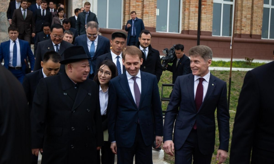 Những hình ảnh đầu tiên của Chủ tịch Kim Jong-un trên đất Nga