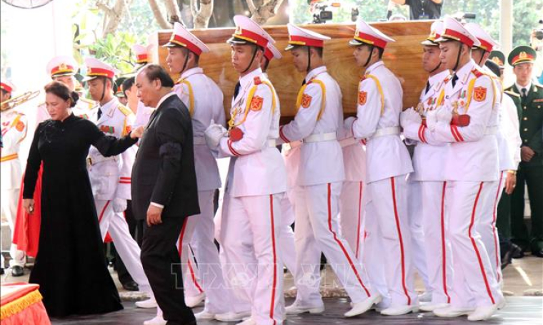 Cử hành trọng thể Lễ an táng nguyên Chủ tịch nước, Đại tướng Lê Đức Anh