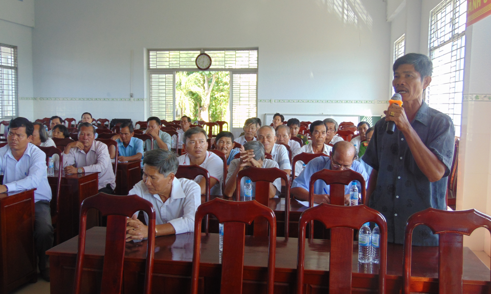 Đại biểu HĐND tỉnh tiếp xúc với cử tri huyện Châu Thành