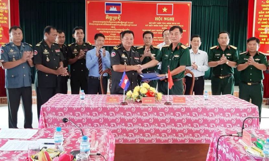 TX Kiến Tường- Kong Pong Ro: Ký kết biên bản hợp tác năm 2019