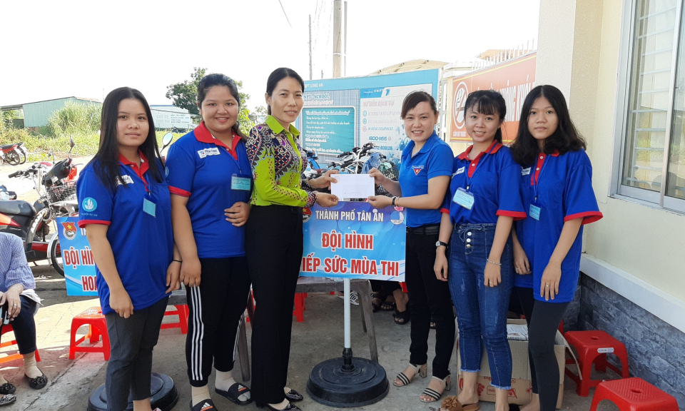 Thành đoàn Tân An tiếp sức mùa thi THPT năm 2019