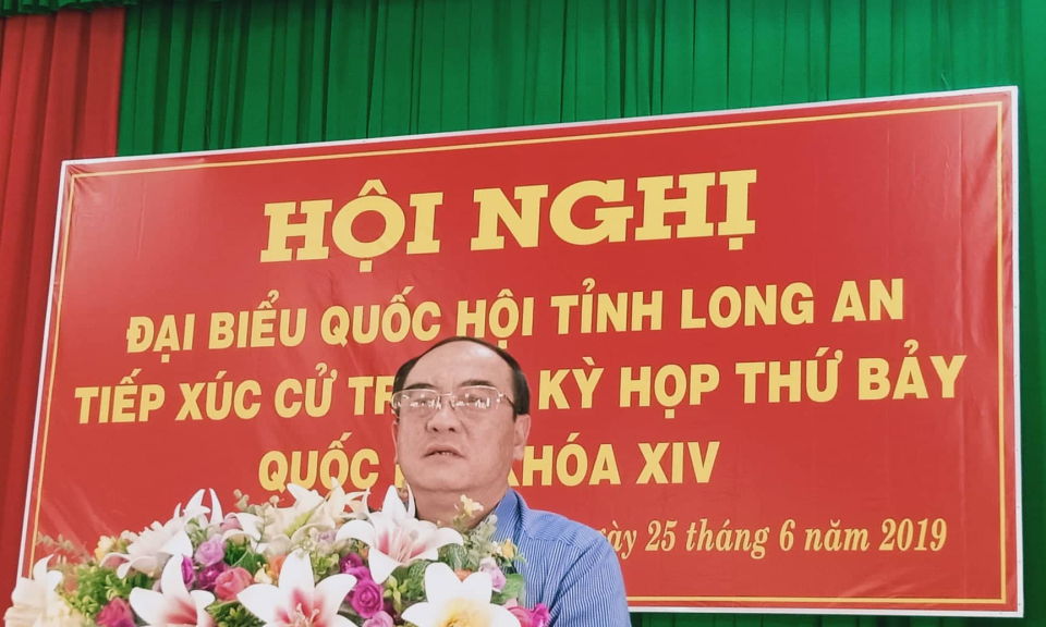 Đại biểu quốc hội tiếp xúc cử tri Bến Lức, Thủ Thừa