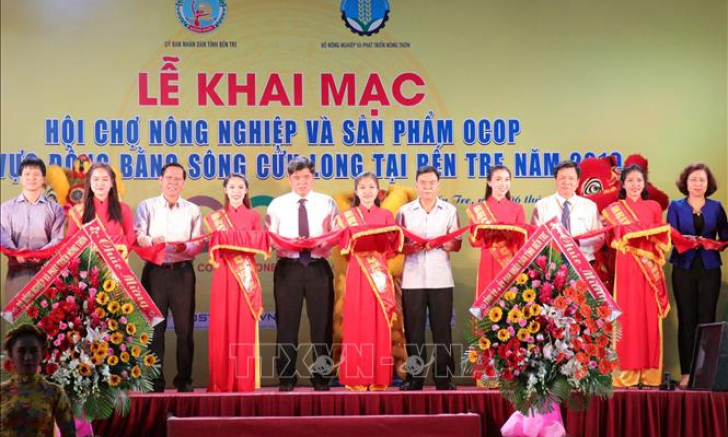 Khai mạc hội chợ Nông nghiệp và sản phẩm OCOP khu vực đồng bằng sông Cửu Long lần thứ I