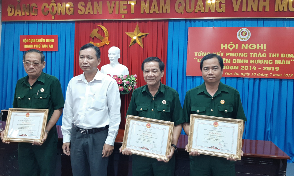 TPTân An: Tổng kết phong trào cựu chiến binh gương mẫu giai đoạn 2014-2019