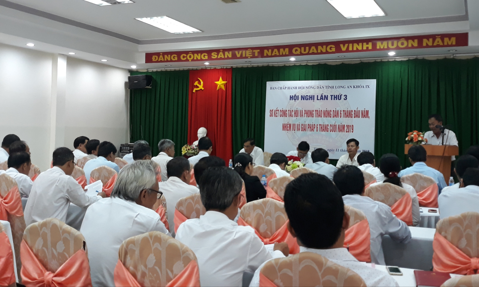 Hội Nông dân tỉnh Long An sơ kết phong trào nông dân 6 tháng năm 2019