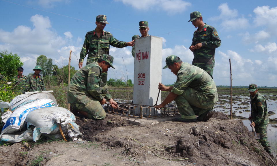 Lính công binh trên công trình