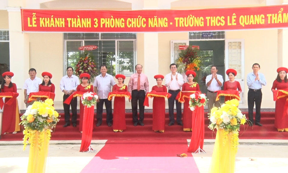 Đức Hòa: Khánh thành 3 phòng chức năng tại trường THCS Lê Quang Thẩm