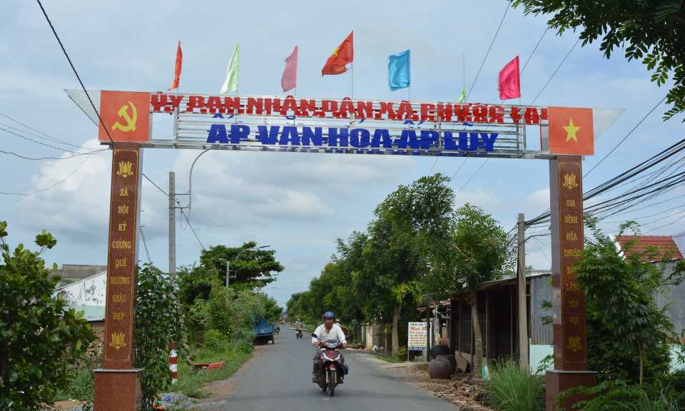 Cần Giuộc: Xã Phước Lại phấn đấu cuối năm 2019 đạt xã nông thôn mới