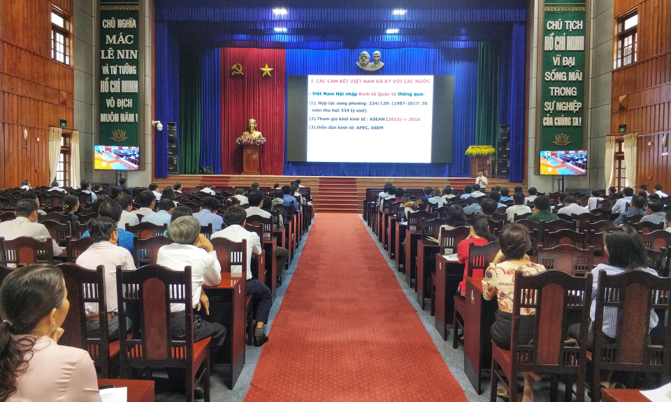 Sở Công Thương tỉnh thông tin về hội nhập kinh tế quốc tế