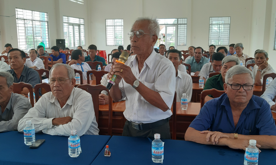 Đại biểu HĐND tỉnh tiếp xúc cử tri Tân Thạnh