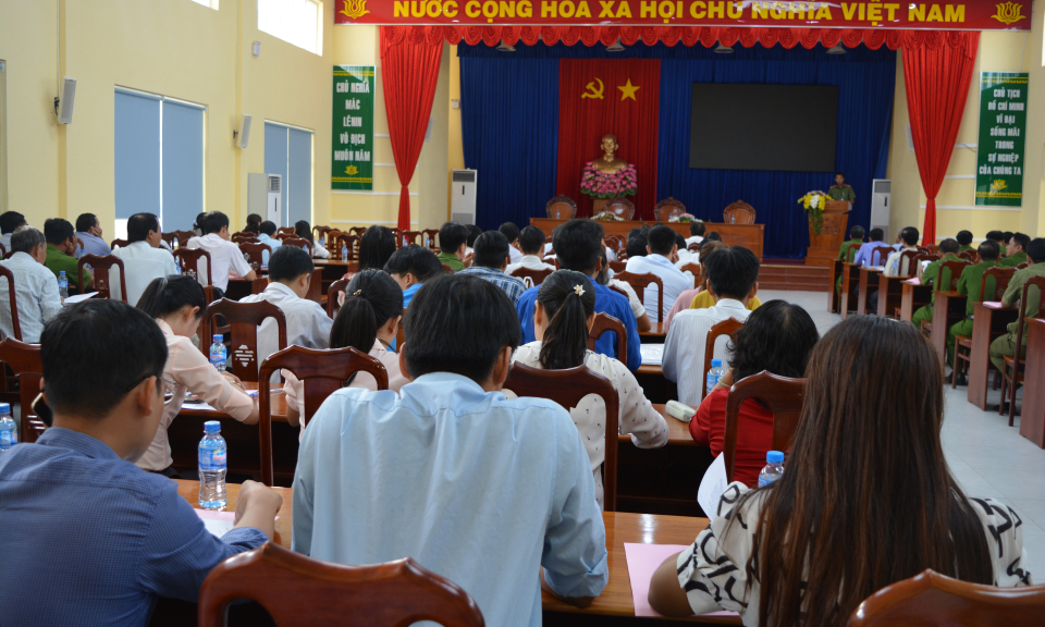 Cần Giuộc: Tập huấn công tác thi hành án hình sự tại xã, thị trấn
