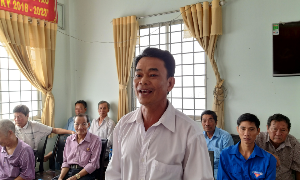 Thủ Thừa: Đại biểu HĐND tỉnh tiếp xúc cử tri xã Tân Lập