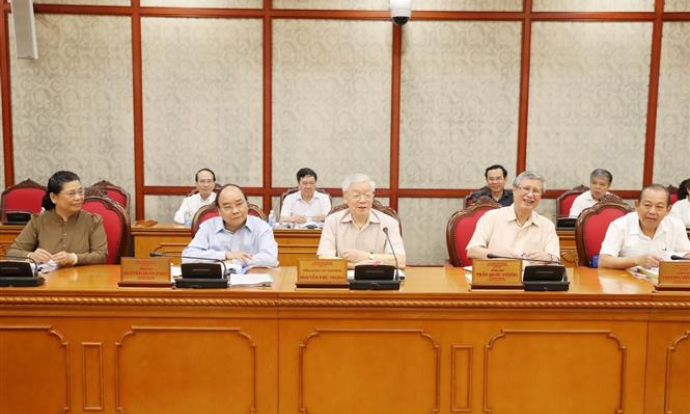 Tổng Bí thư, Chủ tịch nước Nguyễn Phú Trọng chủ trì họp Bộ Chính trị