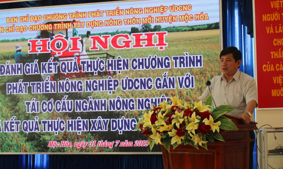 Mộc Hóa: Đánh giá thực hiện chương trình phát triển nông nghiệp ứng dụng công nghệ cao
