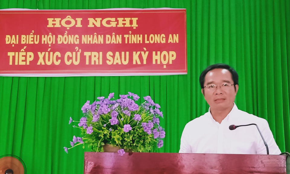 Đại biểu HĐND tỉnh tiếp xúc cử tri tại các địa phương trong tỉnh