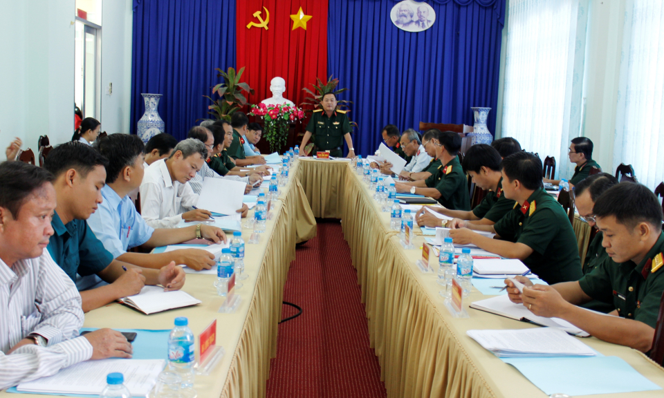Đoàn thanh tra Quốc phòng thanh tra công tác quốc phòng an ninh tại Cần Đước