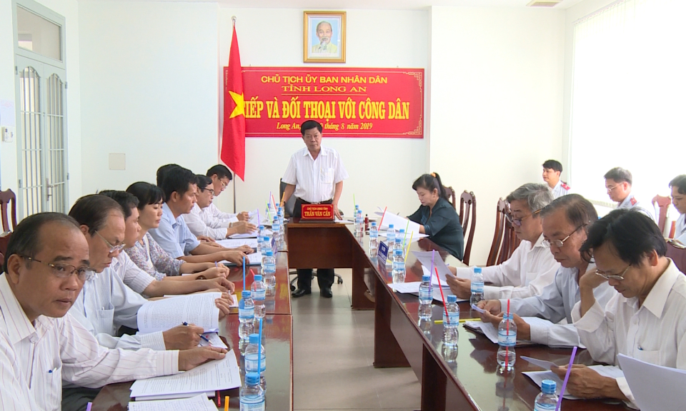 Chủ tịch UBND Tỉnh Trần Văn Cần tiếp công dân