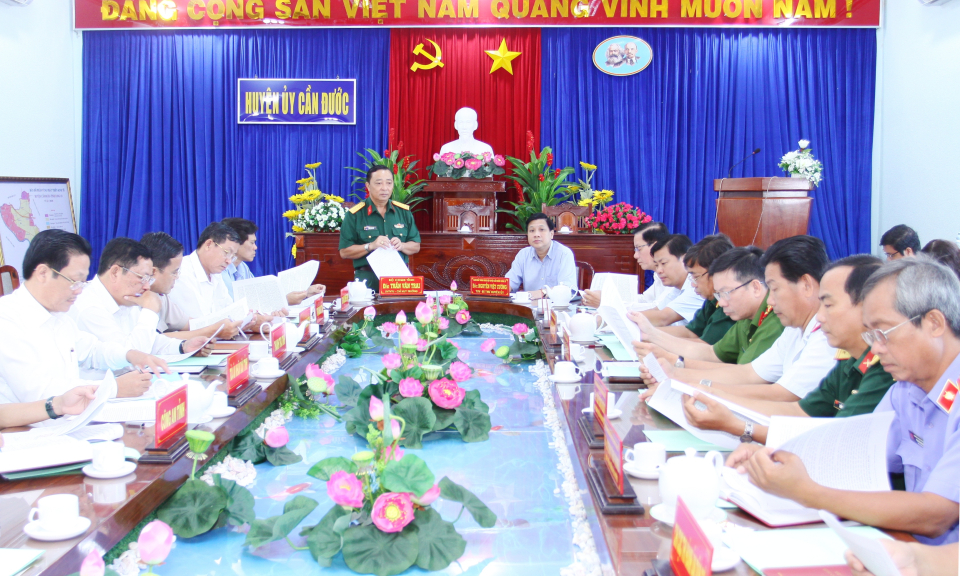 Tiểu Ban Văn kiện Đại hội Đảng bộ tỉnh Long An làm việc tại Cần Đước