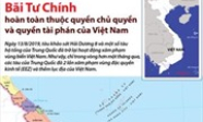 Bãi Tư Chính hoàn toàn thuộc quyền chủ quyền và quyền tài phán của Việt Nam