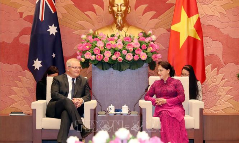 Chủ tịch Quốc hội Nguyễn Thị Kim Ngân hội kiến Thủ tướng Australia Scott Morrison