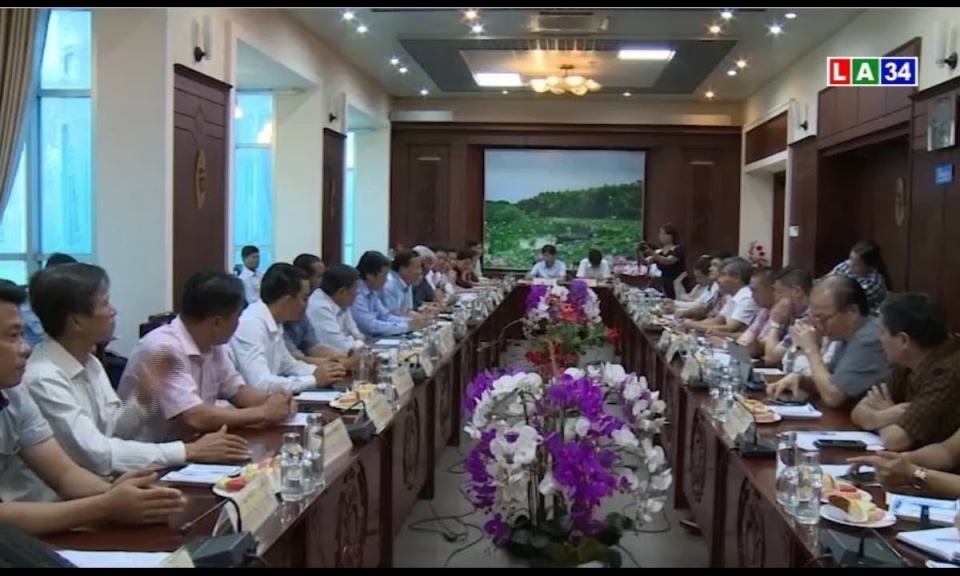 Lãnh đạo tỉnh làm việc với Công ty CPTM tài chính Sao Mai về phân phối nông sản đến thị trường Châu Âu
