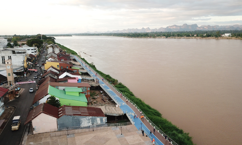 Nước sông Mekong đang lên nhanh, Thái Lan chuẩn bị đối phó với lũ lụt