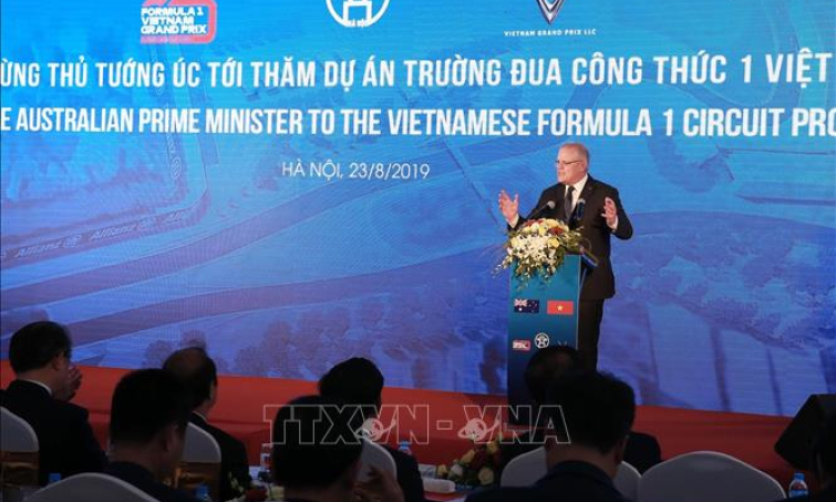 Thủ tướng Australia Scott Morrison ấn tượng về đường đua Công thức 1 Hà Nội