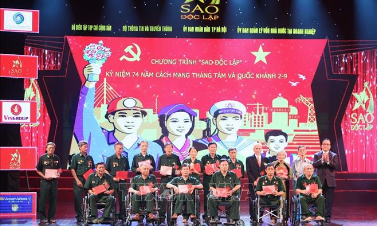 &#8216;Sao Độc lập 2019&#8217; kỷ niệm 74 năm Cách mạng tháng Tám và Quốc khánh 2/9