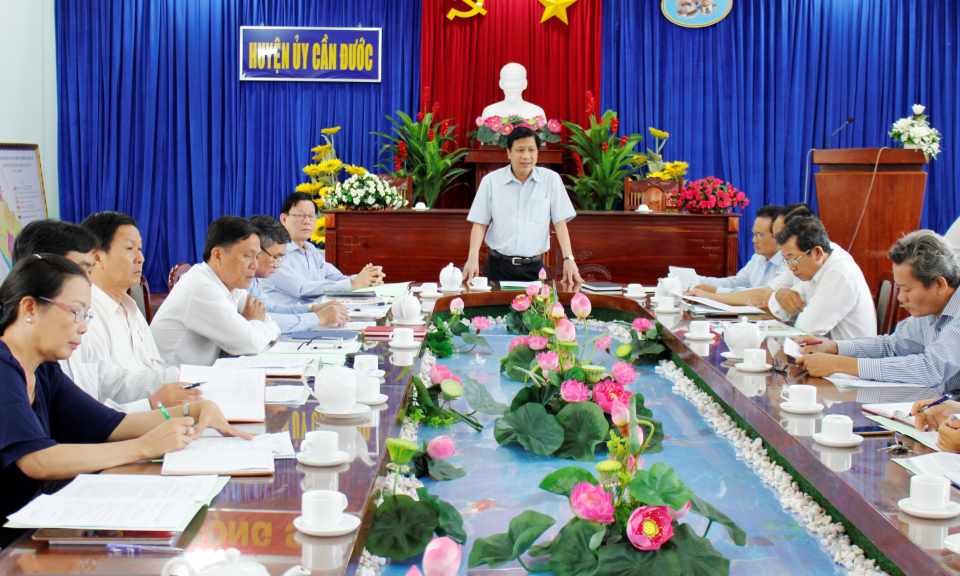 Cần Đước đánh giá tiến độ thực hiện chương trình đột phá