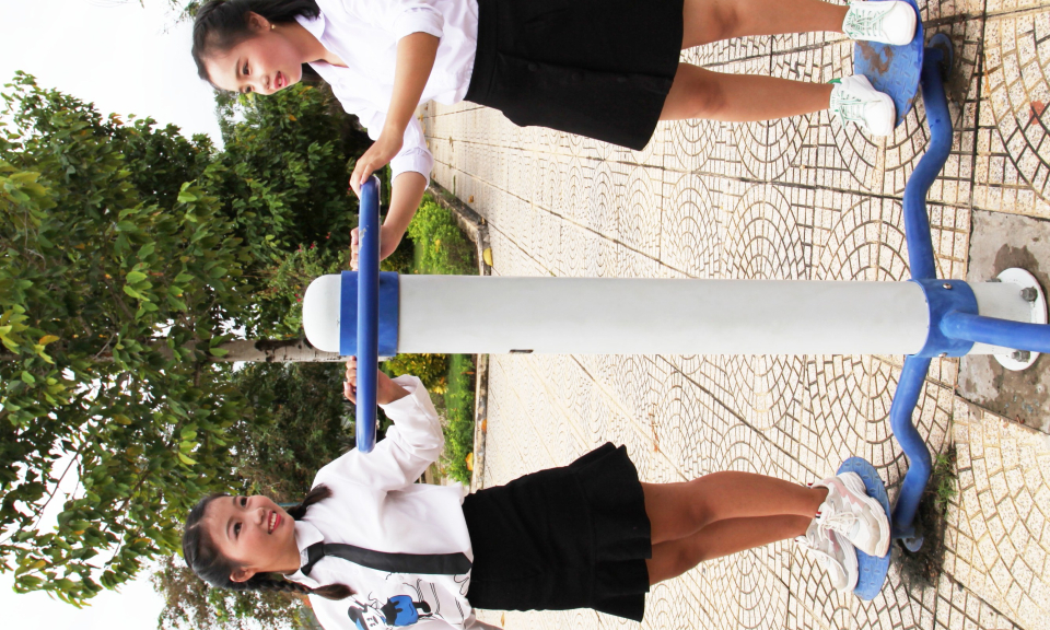 Cần Đước: Cần đầu tư dụng cụ luyện tập thể dục giữa giờ cho các em học sinh