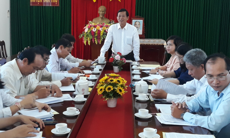 Tân Trụ: Sở Thông tin và Truyền thông làm việc về quản lý lĩnh vực thông tin truyền thông