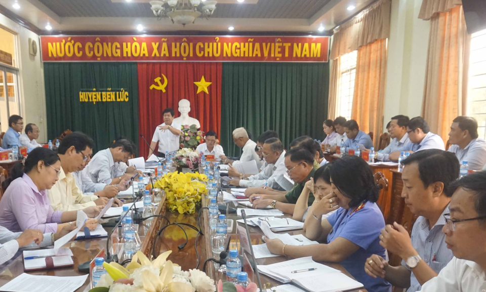 Bến Lức: Sơ kết 9 tháng thực hiện kế hoạch phát triển kinh tế &#8211; xã hội năm 2019