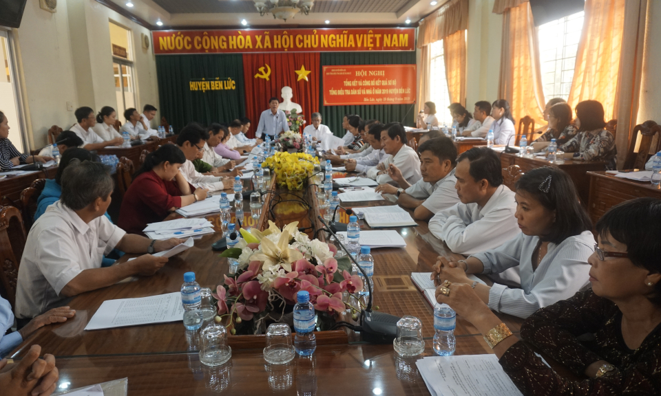 Bến Lức: Tổng kết công tác Tổng điều tra dân số và nhà ở năm 2019