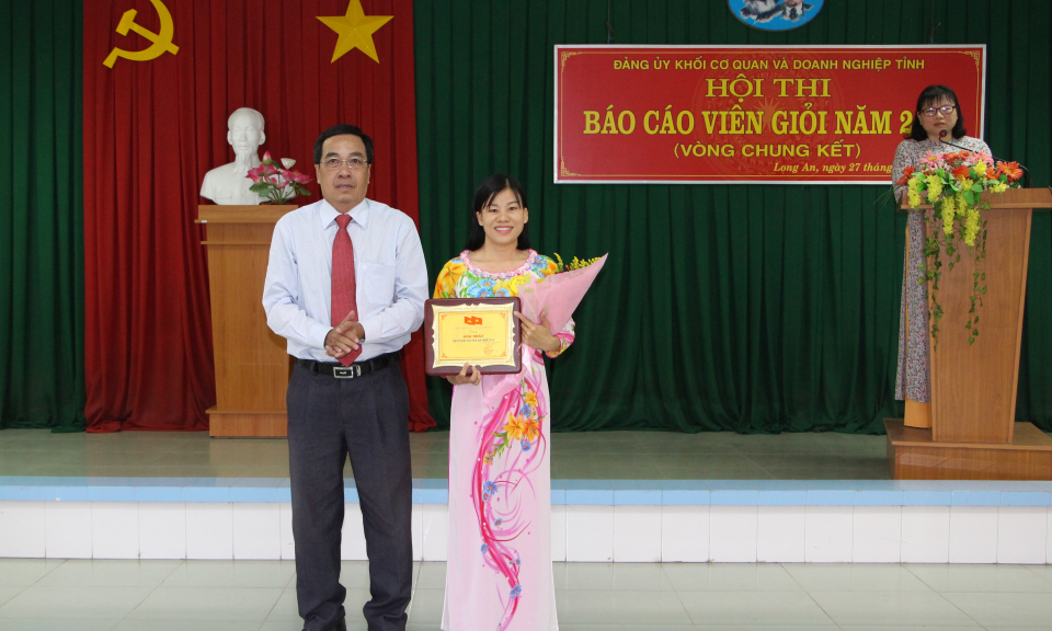 Trường Chính trị đạt giải nhất Hội thi Báo cáo viên giỏi năm 2019