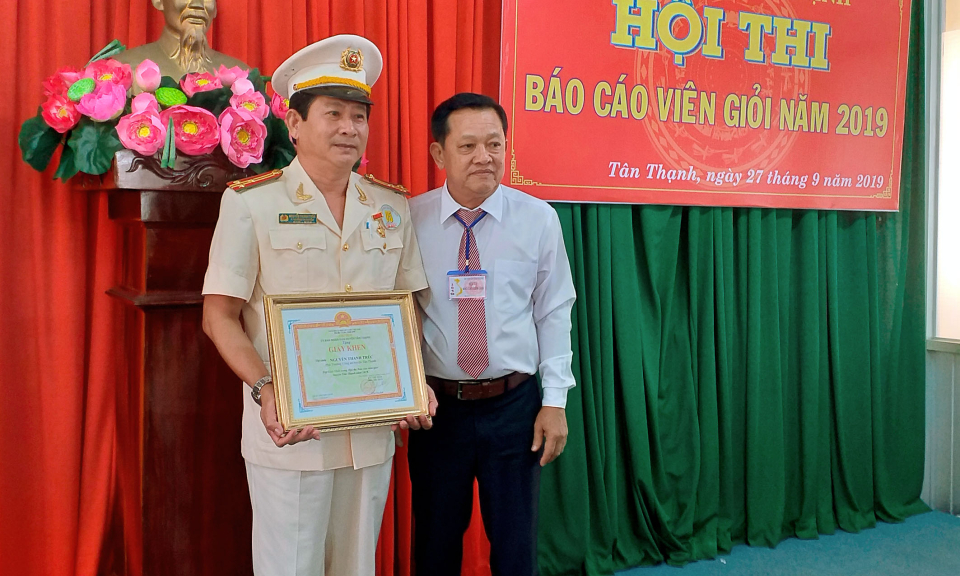 Tân Thạnh: Hội thi báo cáo viên giỏi năm 2019