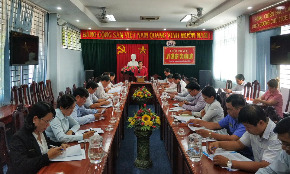 Long An: Đòan ĐBQH lấy ý kiến góp ý các dự thảo Luật