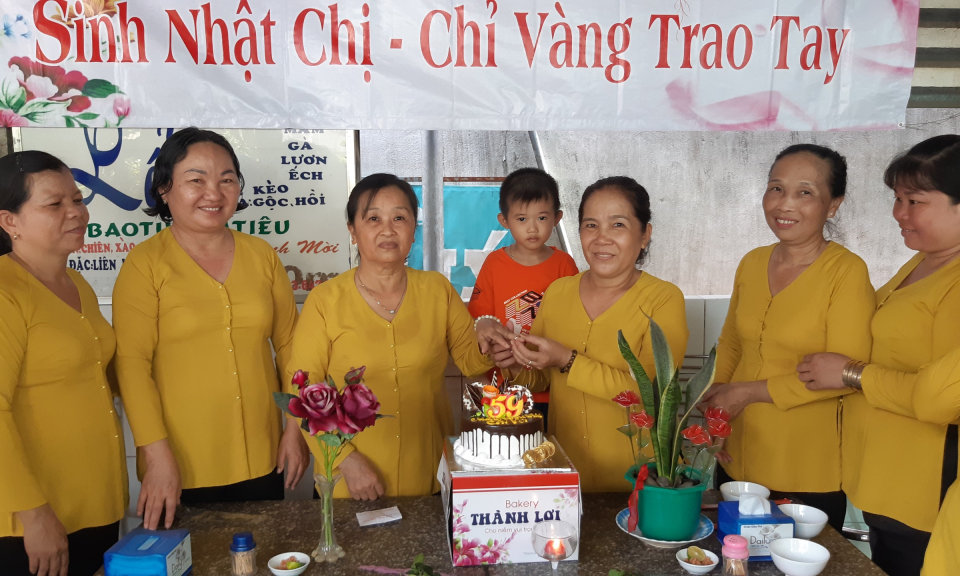 Phụ nữ Phước Lợi với mô hình “Sinh nhật chị – Chỉ vàng trao tay”