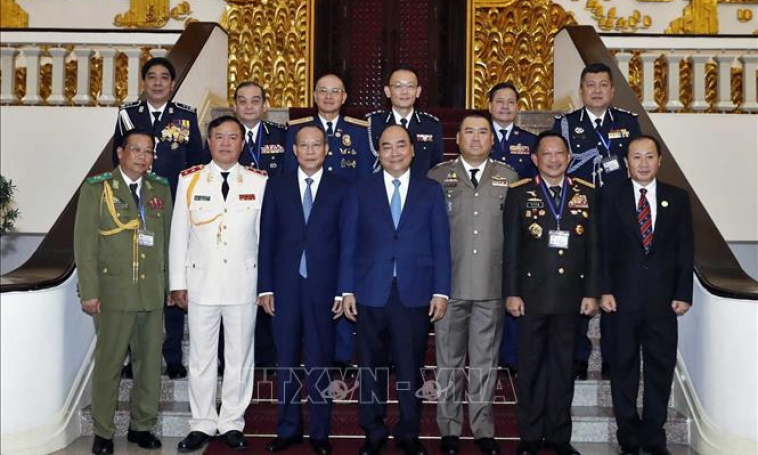 Thủ tướng tiếp các Trưởng đoàn dự Hội nghị Tư lệnh Cảnh sát các nước ASEAN