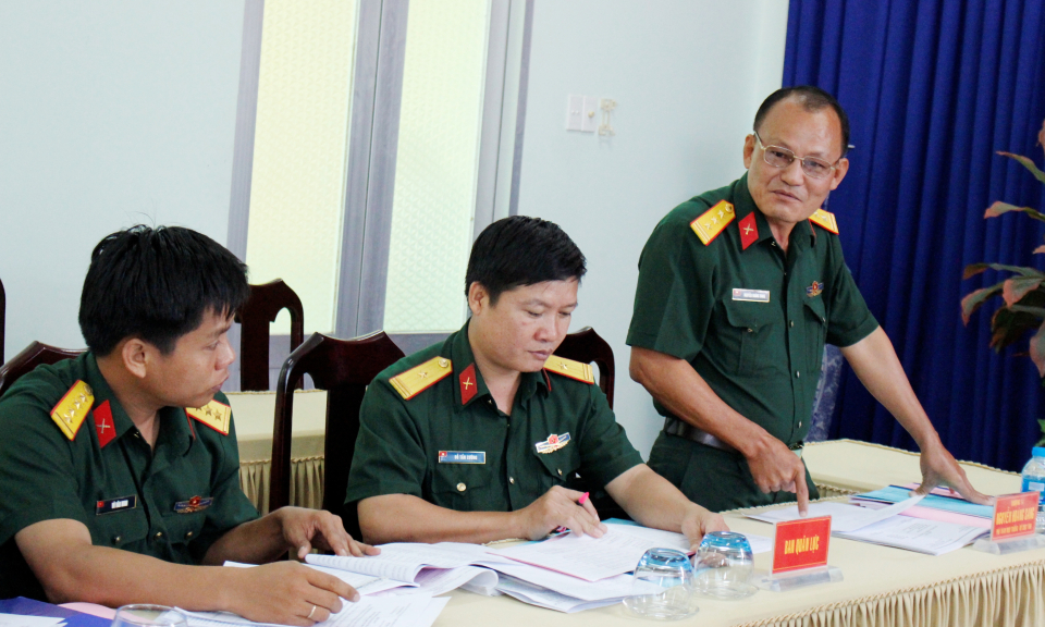 Bộ chỉ huy quân sự tỉnh Long An kiểm tra công tác xét duyệt Nghĩa vụ quân sự tại Cần Đước