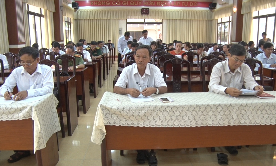 Đức Hòa: Sơ kết công tác kiểm tra, giám sát và thi hành kỷ luật trong Đảng