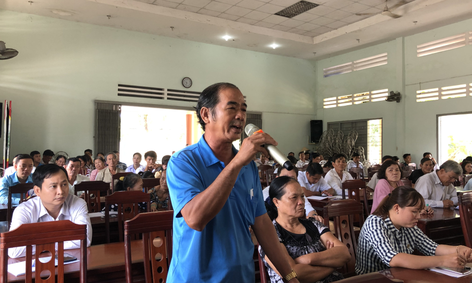 Thủ Thừa: Đối thoại trực tiếp với nhân dân về thu gom, xử lý rác thải sinh hoạt