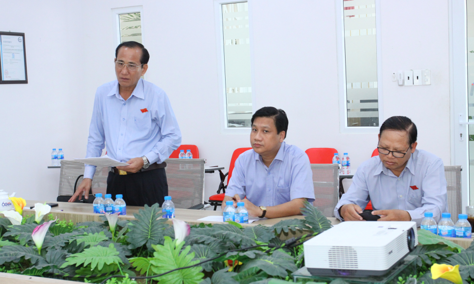 Hội đồng nhân dân tỉnh giám sát hoạt động cụm công nghiệp trên địa bàn Cần Đước