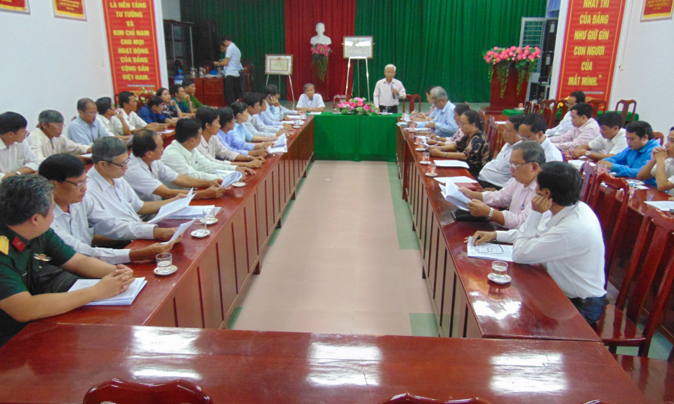 Châu Thành: Kiểm tra tình hình thực hiện xã nông thôn mới nâng cao Dương Xuân Hội