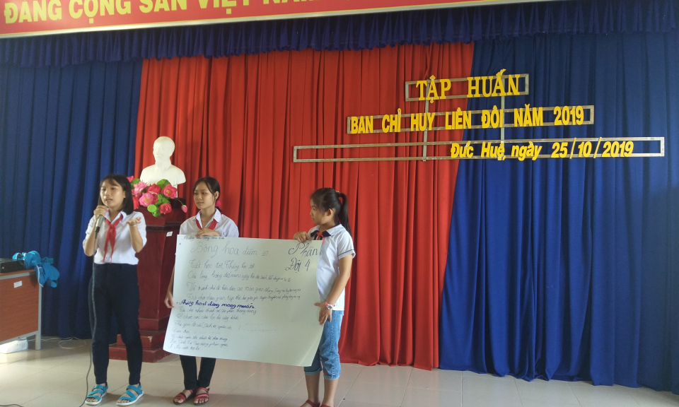 Đức Huệ: Tập huấn Ban chỉ huy liên đội năm 2019