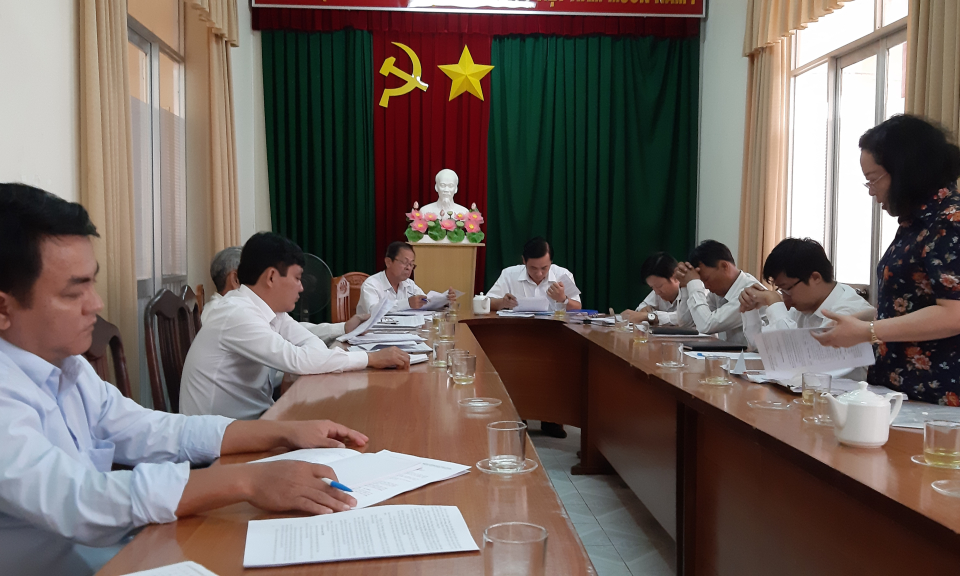 HĐND huyện Tân Thạnh giám sát phòng Kinh tế hạ tầng