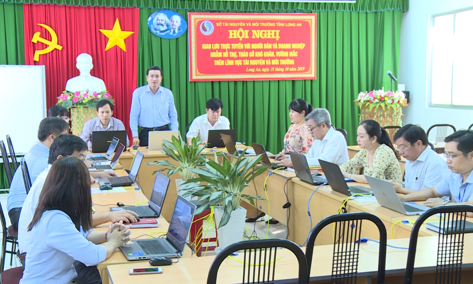 Sở Tài nguyên và môi trường giao lưu trực tuyến với người dân và doanh nghiệp